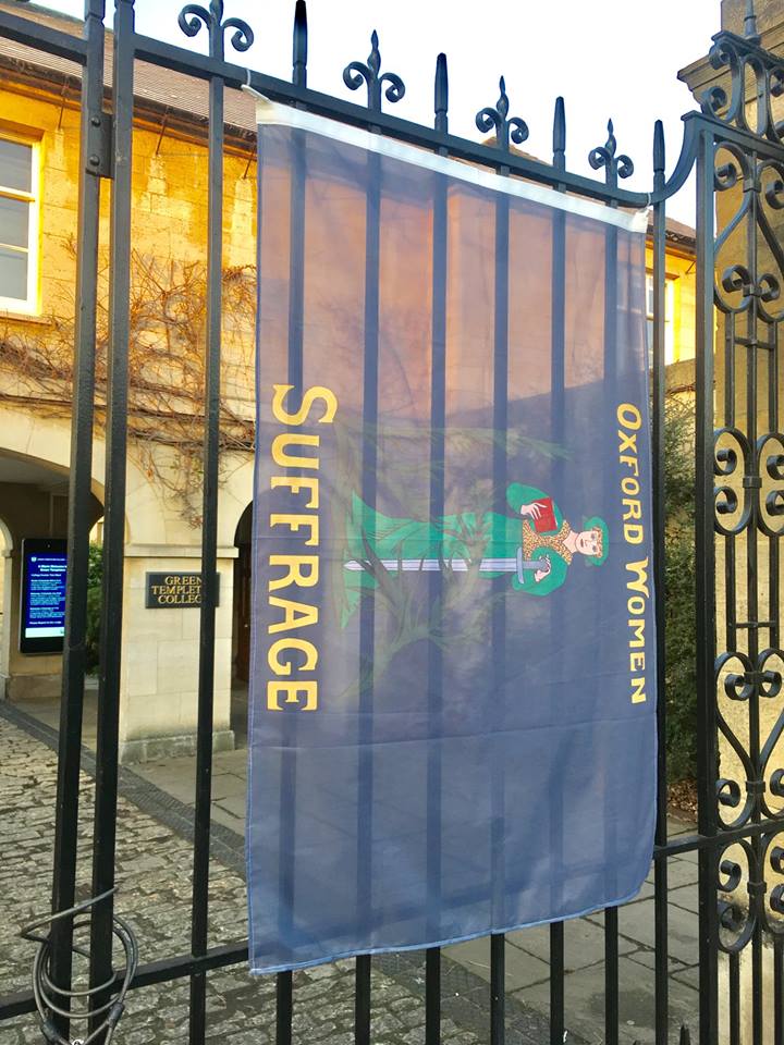 Oxford Women's Suffrage Society banner