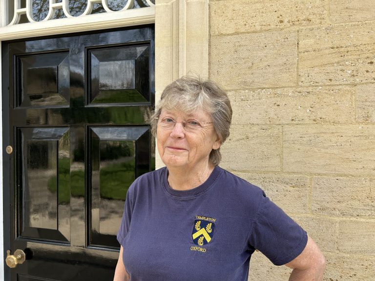 Elizabeth Howard wearing Templeton T-shirt