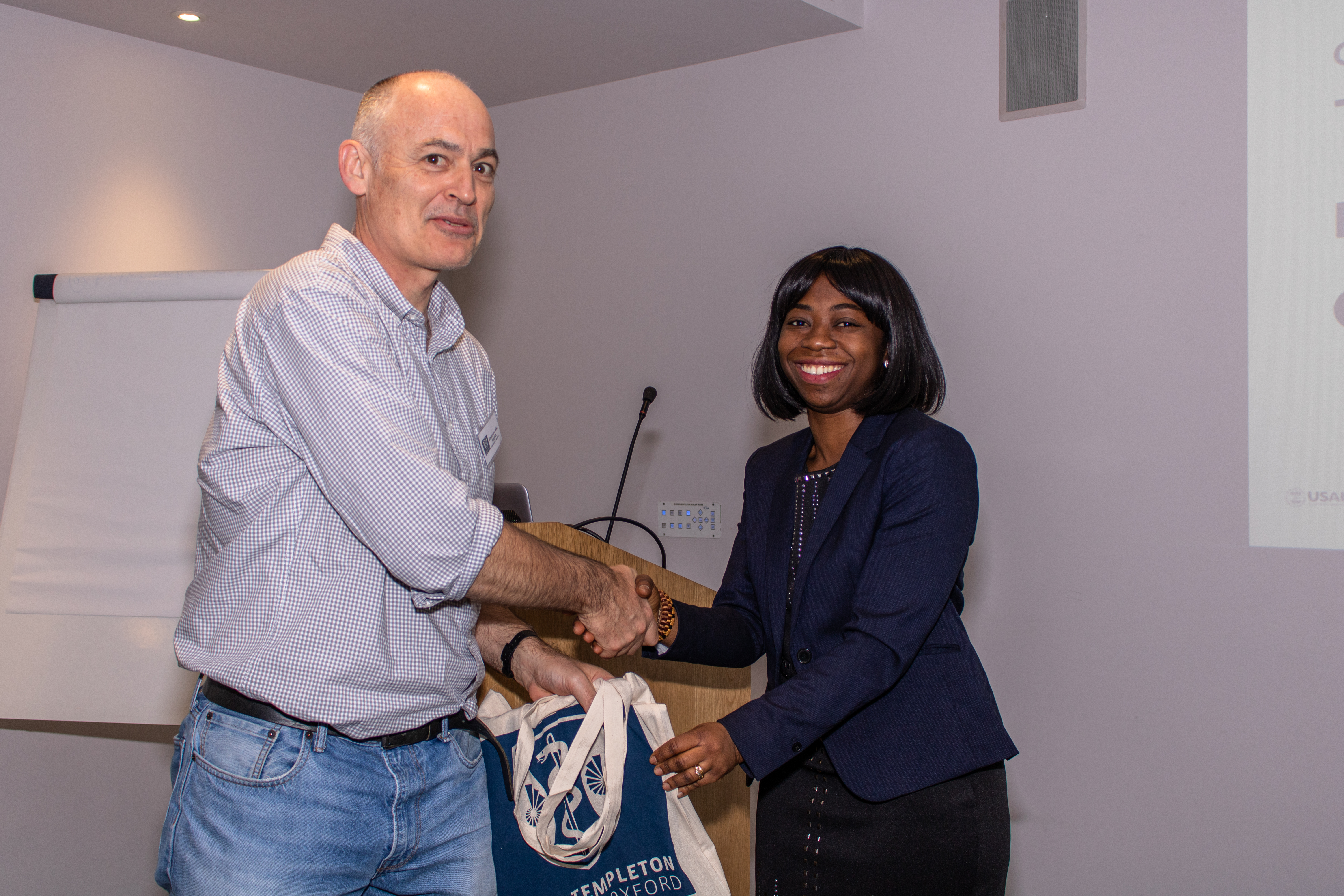 Innovations in Health speaker session at Human Welfare Conference: Mike English and Josephine Agyeman-Duah