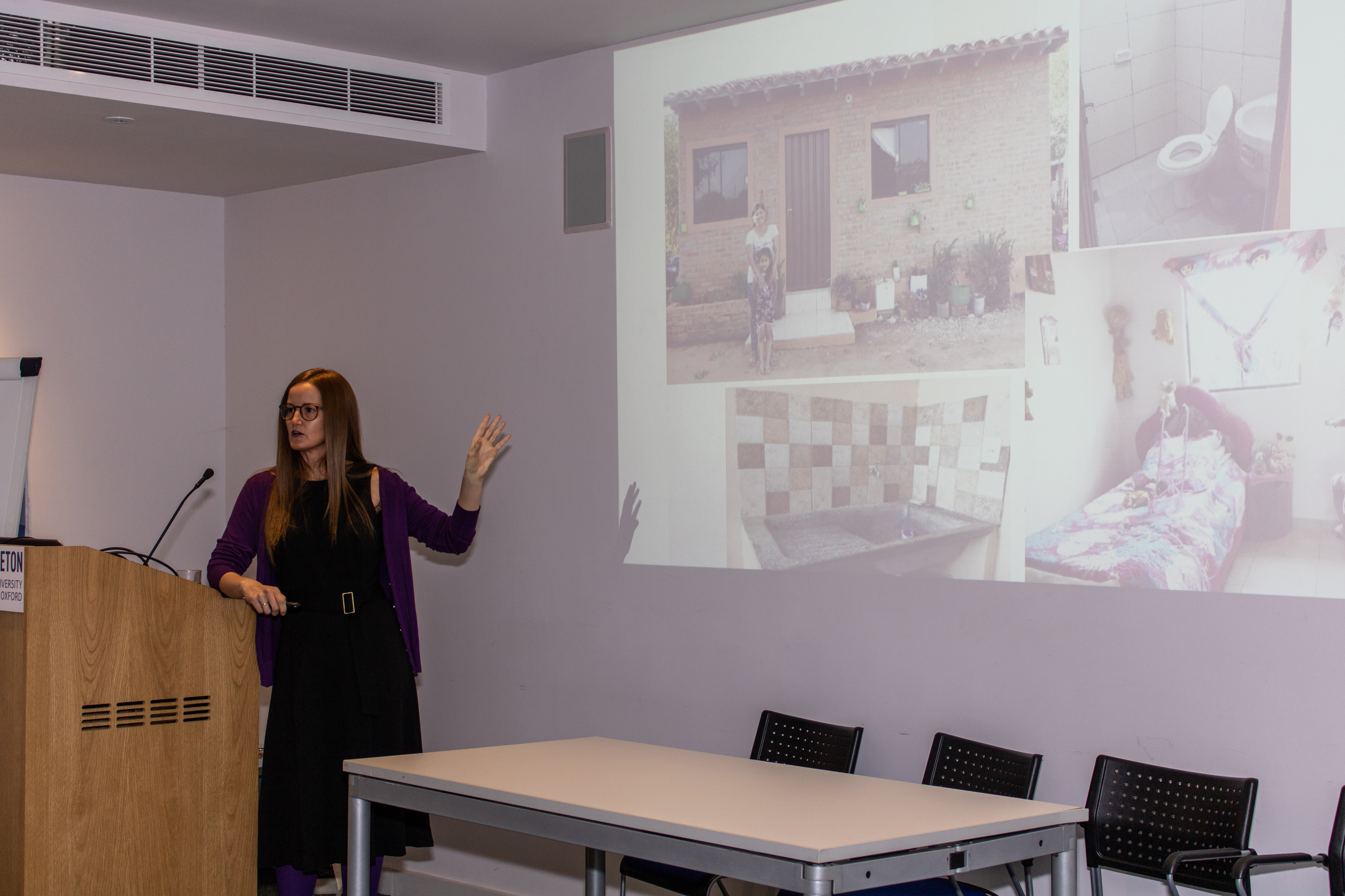 Soledad Nuñez Mendez spoke on the subject of challenges in human welfare and what the solutions should look like