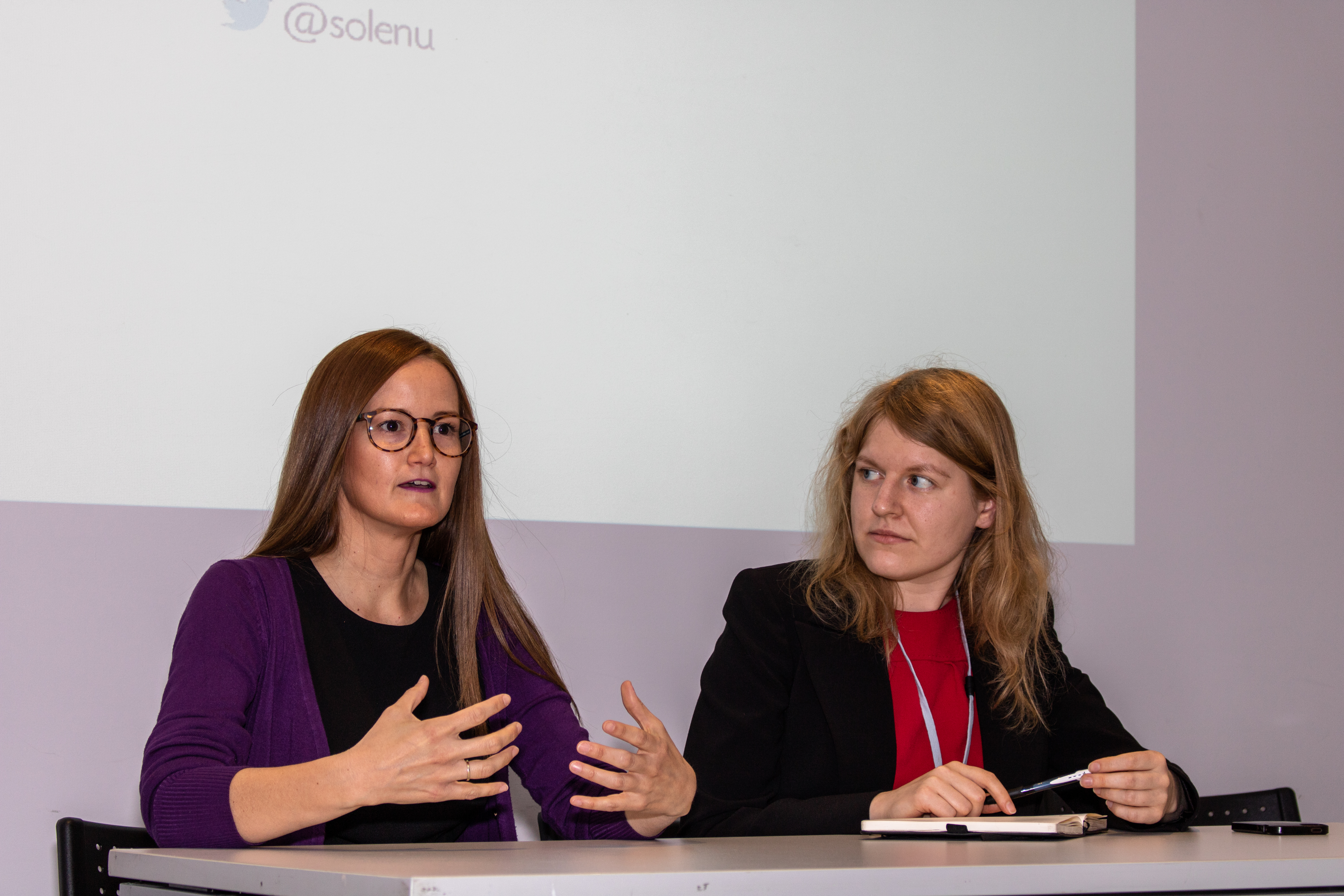 Soledad Nuñez Mendez with HWC 2019 co-chair Anna Vasylveya