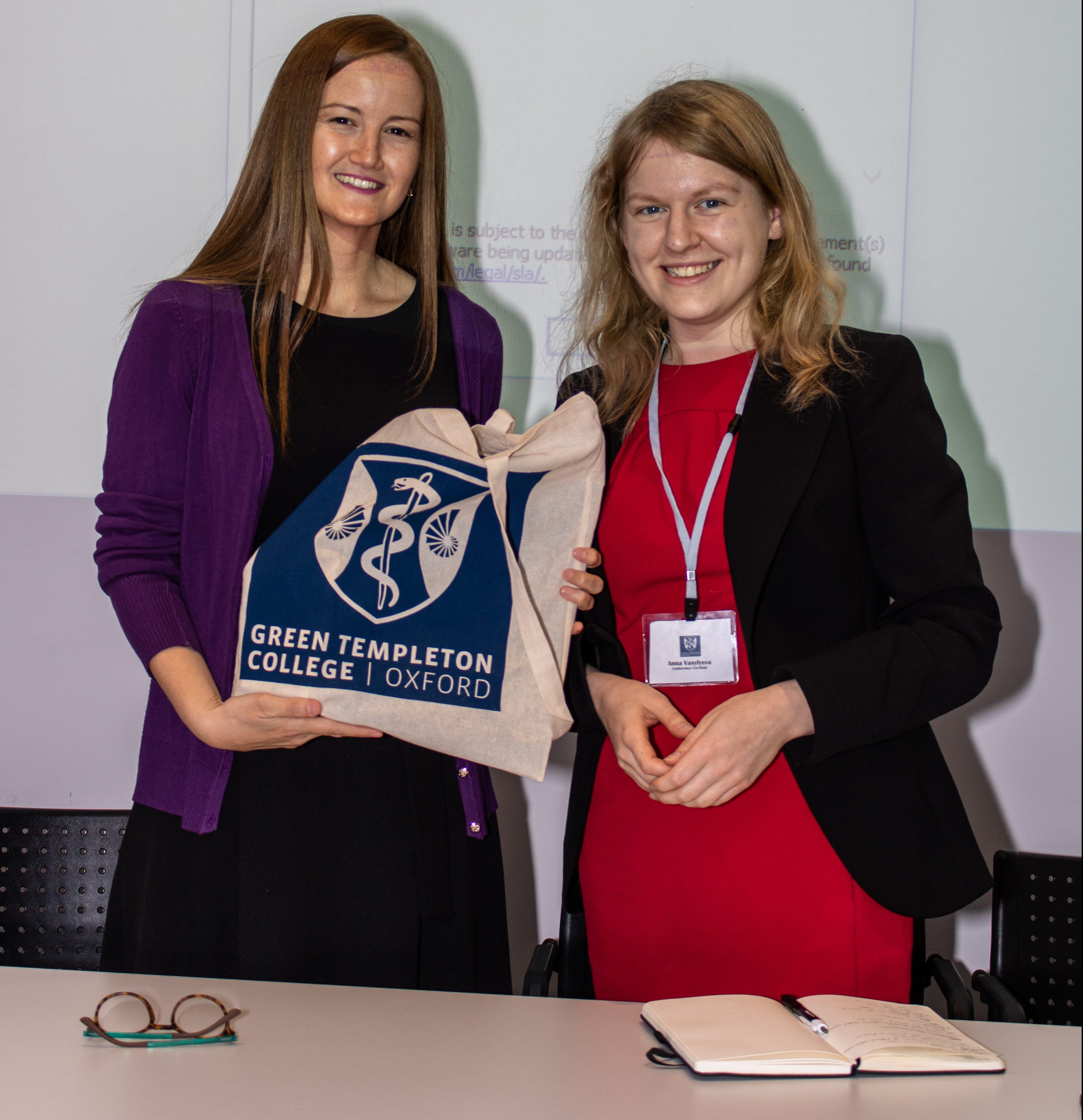 Soledad Nuñez Mendez And Anna Vasylveya, co-chair of the Human Welfare Conference 2019