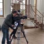 Filming at the Radcliffe Observatory on 9 July 2019