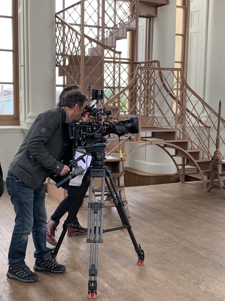 Filming at the Radcliffe Observatory on 9 July 2019