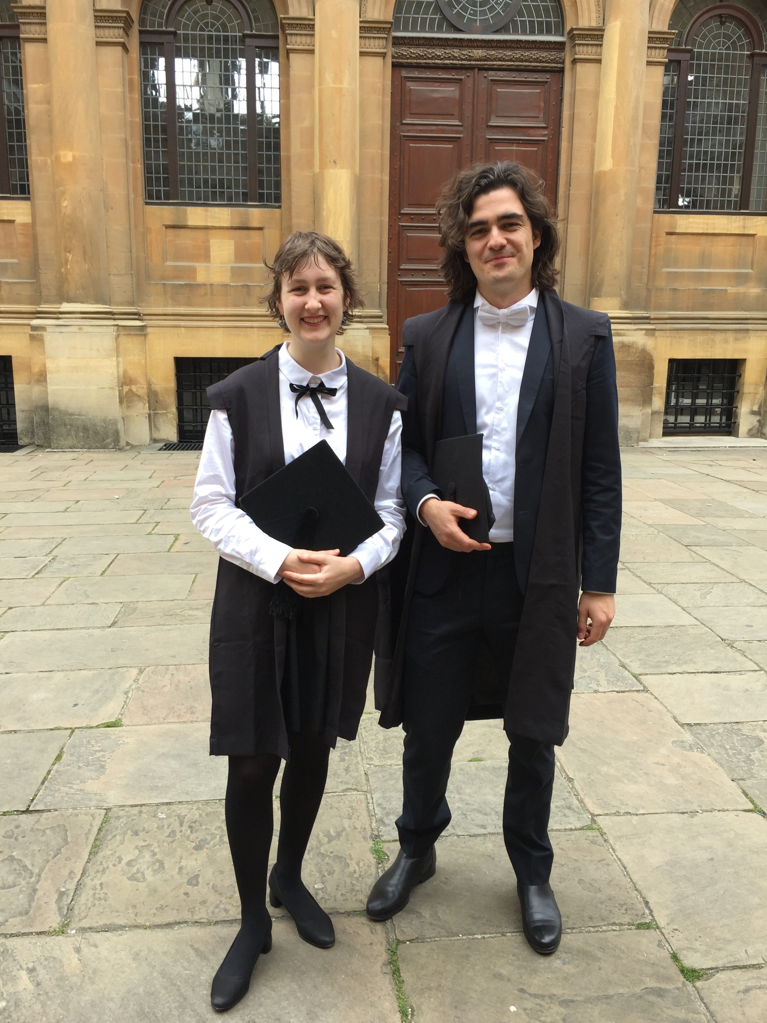 Mattea Chadwick and Buddy Janssen, Euroapeum students at Green Templeton College in 2019