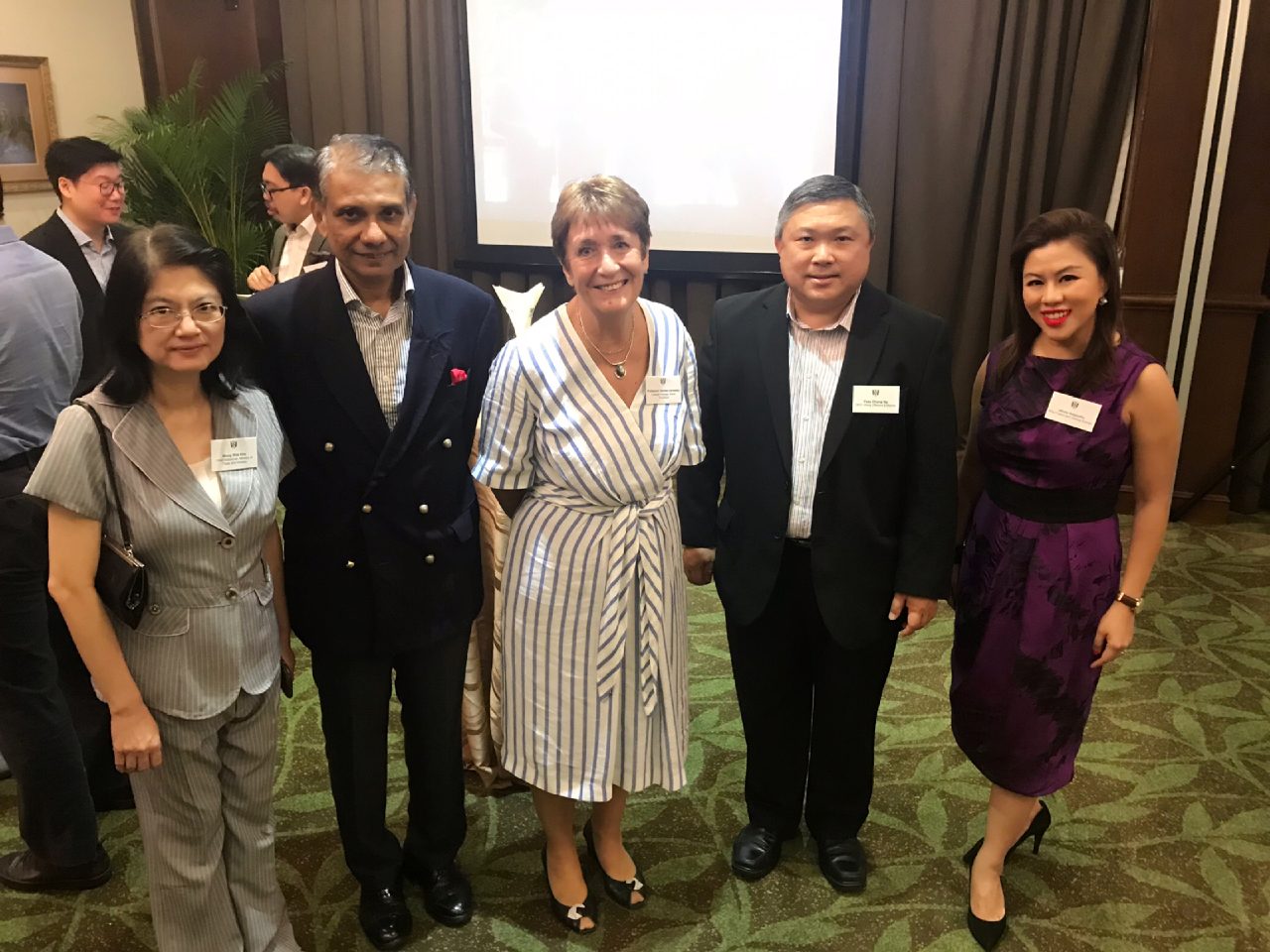 Principal Denise Lievesley hosts an alumni reception at The Tanglin Club in Singapore on 14 August 2019