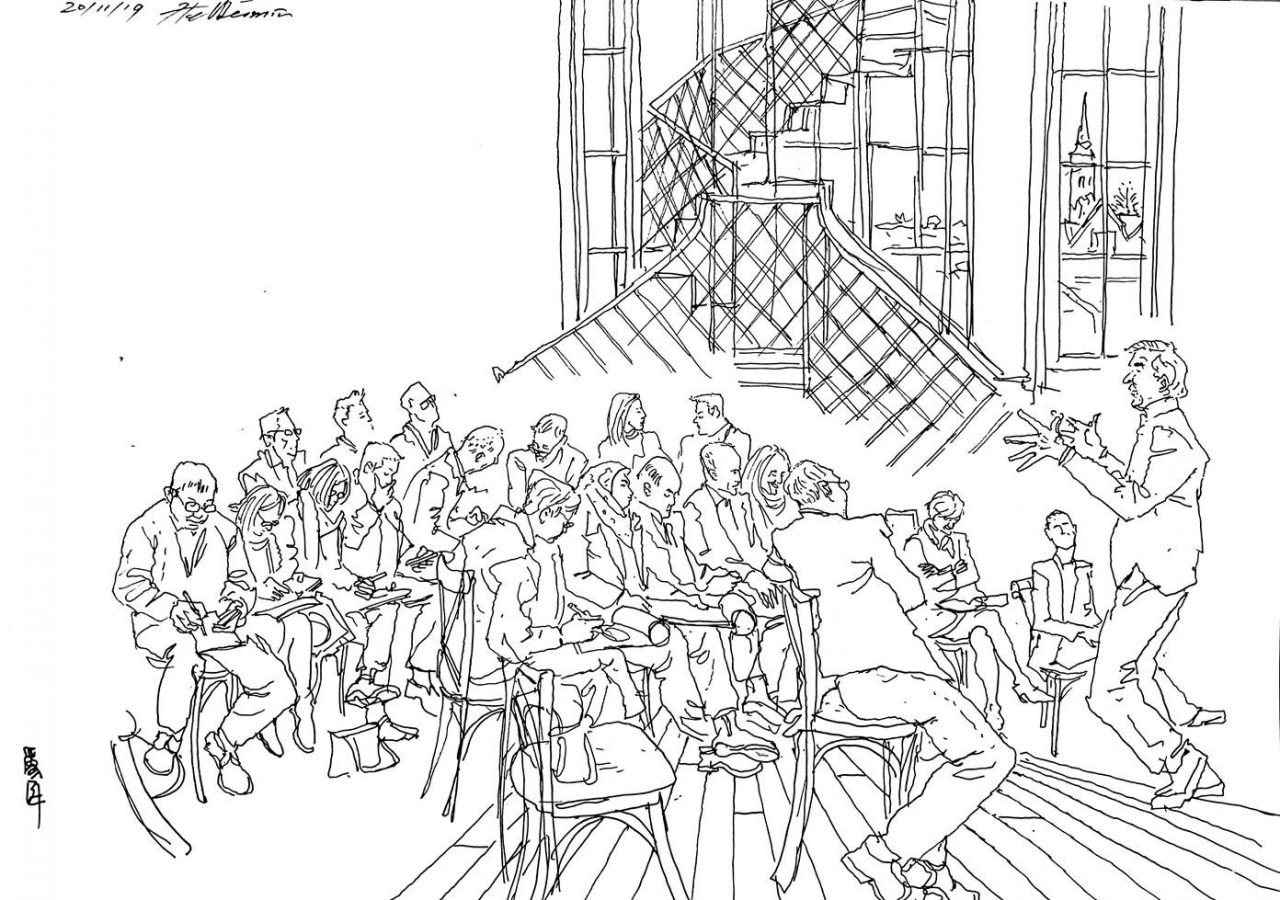 Narrative Workshop in Observatory Tower by Weimin He