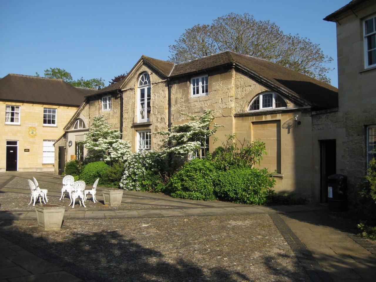 Stables across Lankester Quad