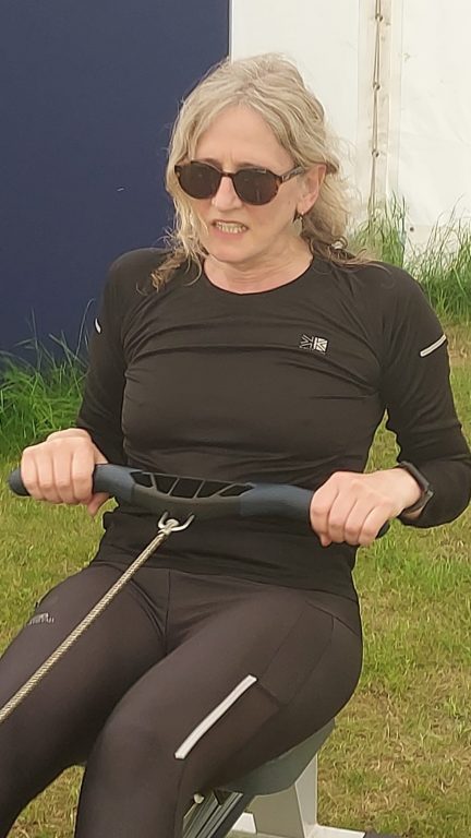 Alison Franklin rowing