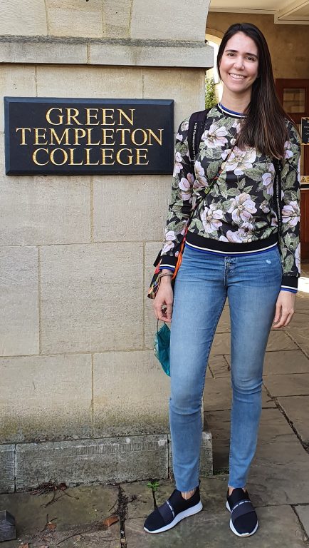 Adele Santelli At Green Templeton College Entrance
