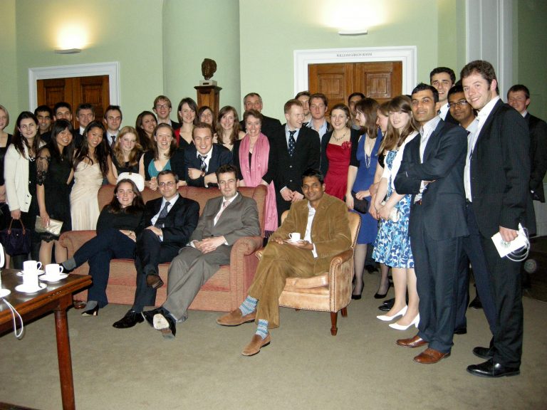 Laurence Leaver Seated After Teaching Associates Dinner In 2010