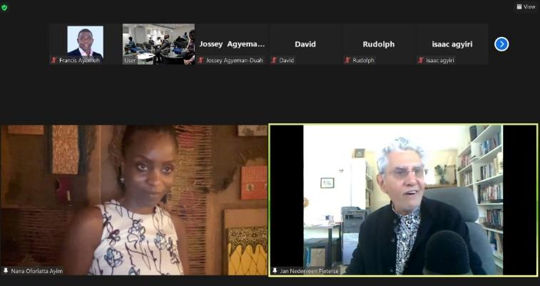 Nana Oforiatta Ayim And Jan Nederveen Pieterse Joining Forum Online