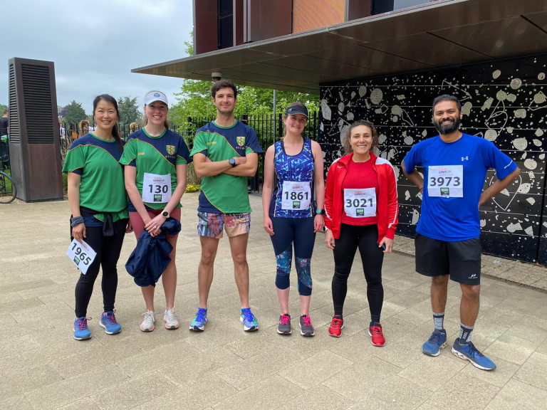 Running Club Members In Running Kit