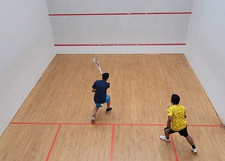 Squash Club Members Playing