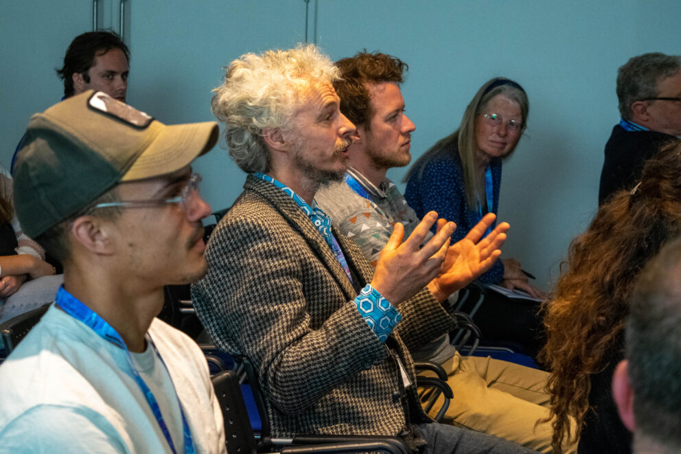 Audience member asking Question