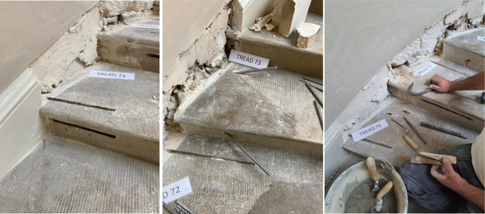 Observatory Stairs Tread Repair