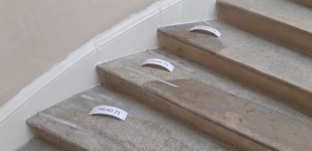 Observatory Stairs Tread Repaired