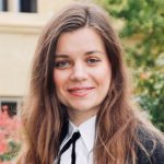 Beata Gafka Profile Pic In Subfusc In Radcliffe Observatory Gardens