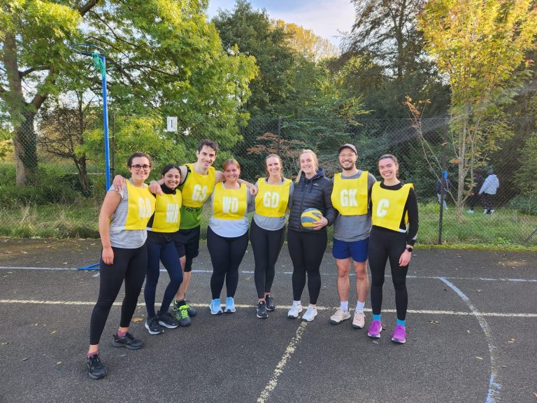 Netball Club group picture on courts