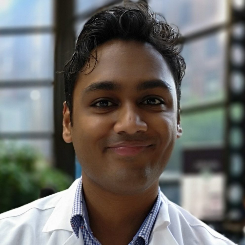 Indrajeet Mandal In Atrium In White Coat