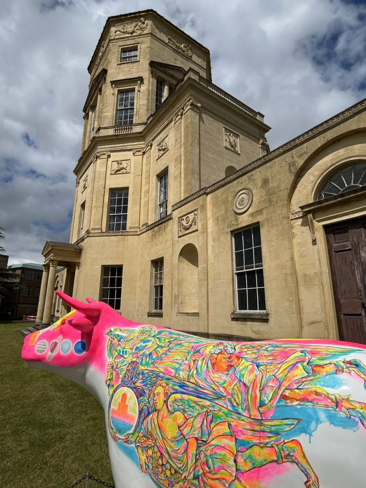 Painted Ox With Radcliffe Observatory Behind