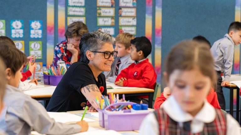 Sharon Davis In School Setting