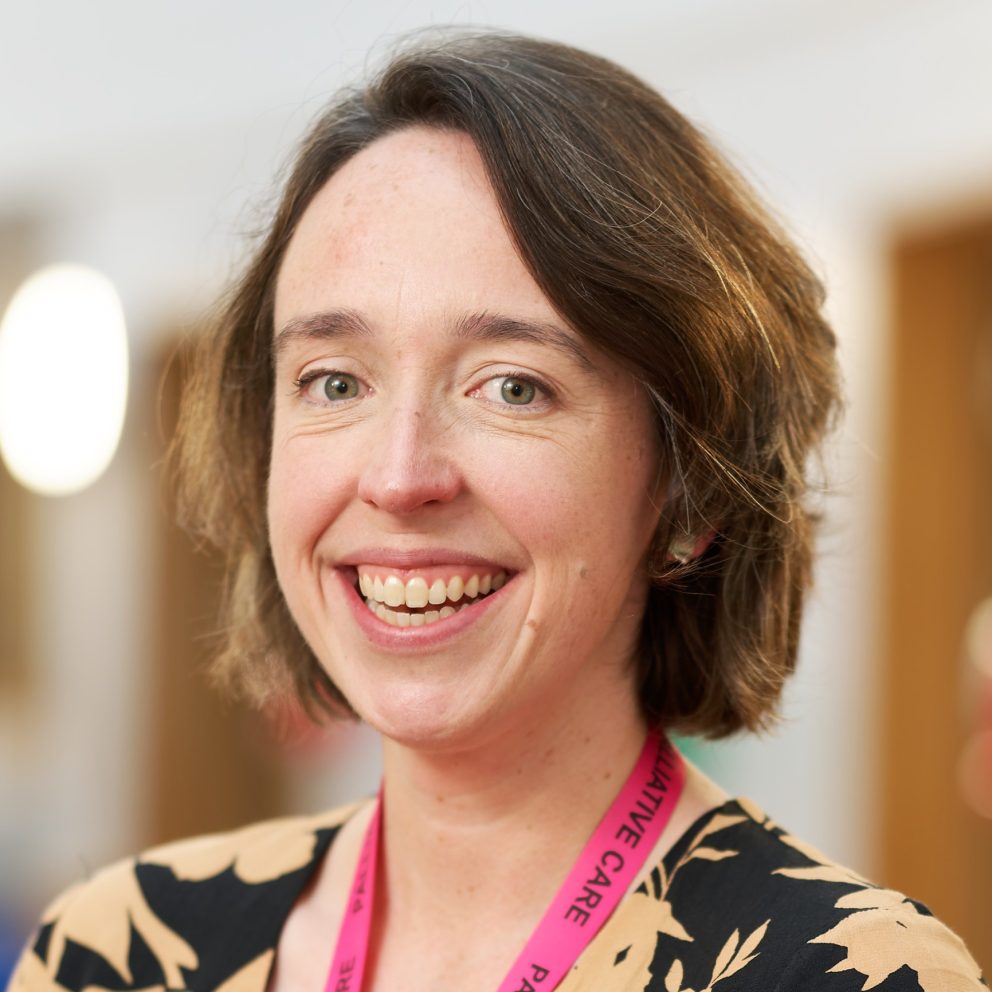 Victoria Bradley Profile Pic Smiling With Palliative Care Lanyard