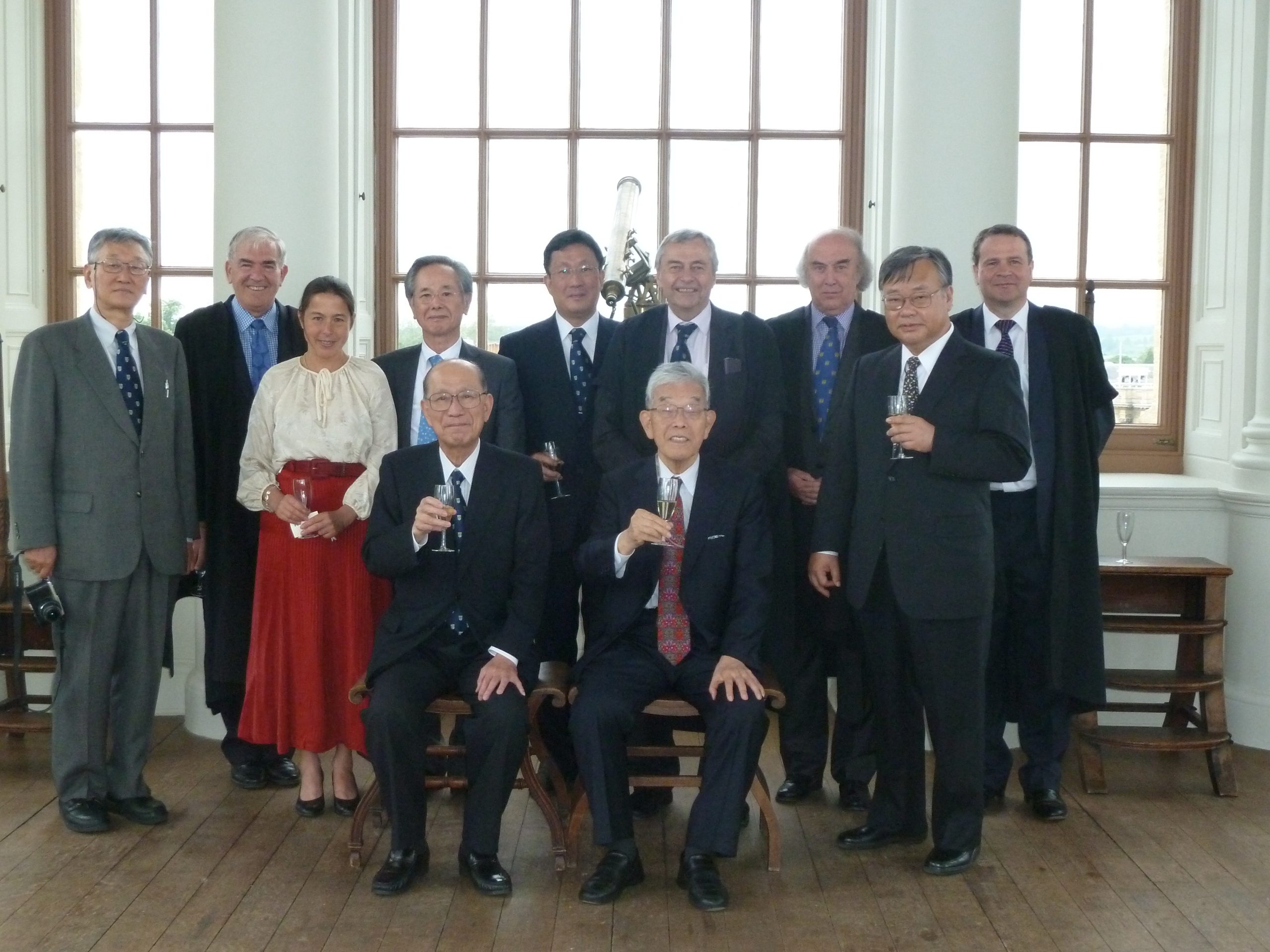 2012 June. Colin Bundy Standing Second From Left. David Watson Standing Fourth From Right. Richard Gibbons Right Hand Side. Akinori Kawasaki Seated On The Left.