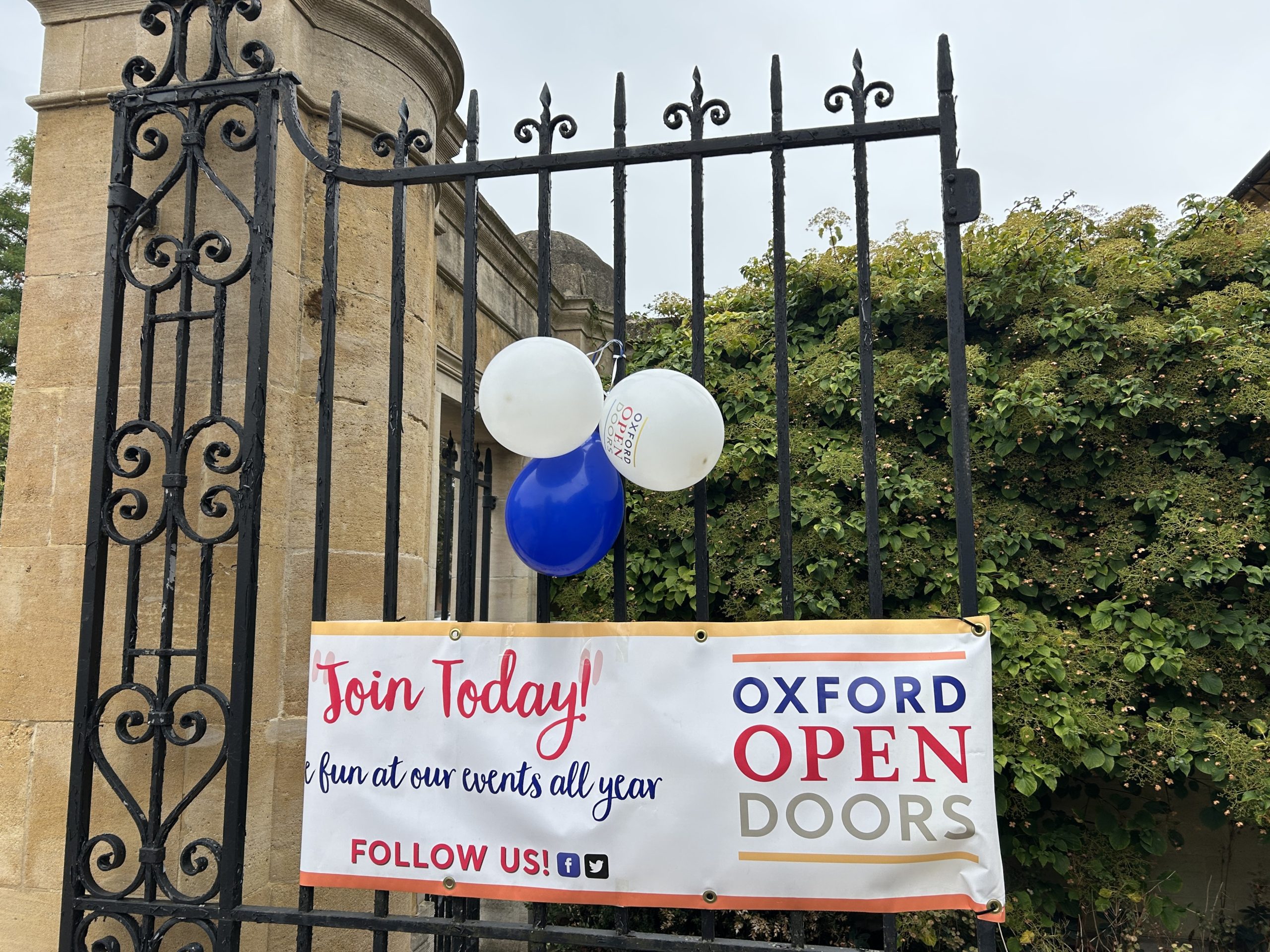 Open Doors Sign on college gates 2025