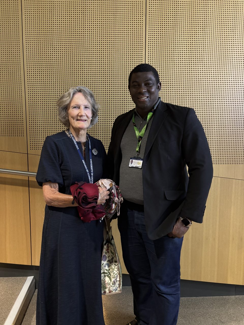 Juliet Cheetham with Francis