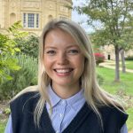 Annabel Lokie in college gardens