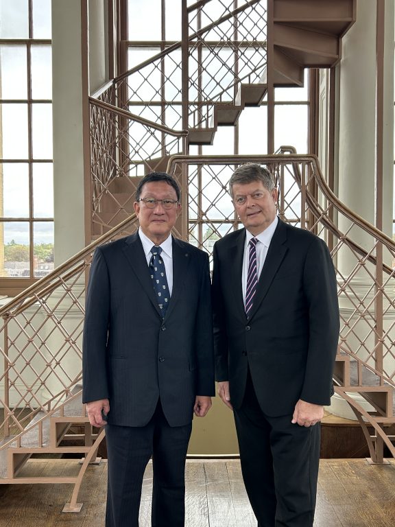 Chairman Kawasaki and Principal Sir Michael Dixon September 2025 Visit To Green Templeton