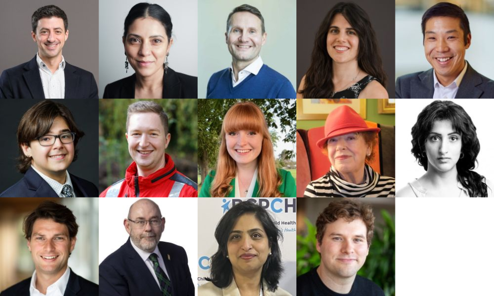 Collage Of Fellow Profile Pics With 14 Faces Landscape