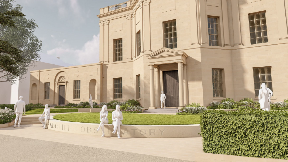 Cgi Of New Plinth And Landscaping In From Of Radcliffe Observatory