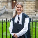 Cleo Turner in Subfusc at Matriculation Headshot