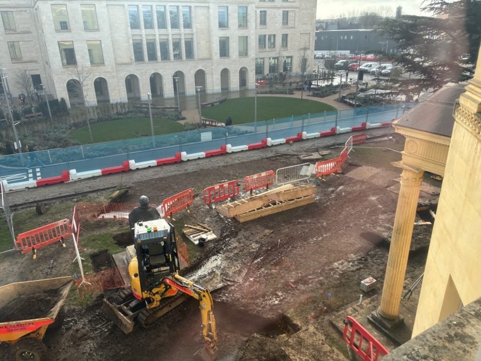 South Lawn Works From East Window In Radcliffe Observatory