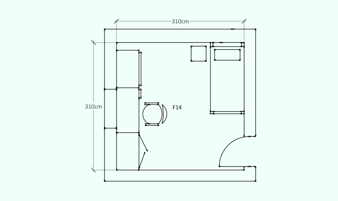 New Block Bedroom F14