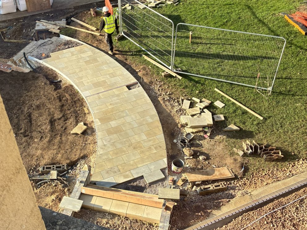 Part Of Circular Path From Above