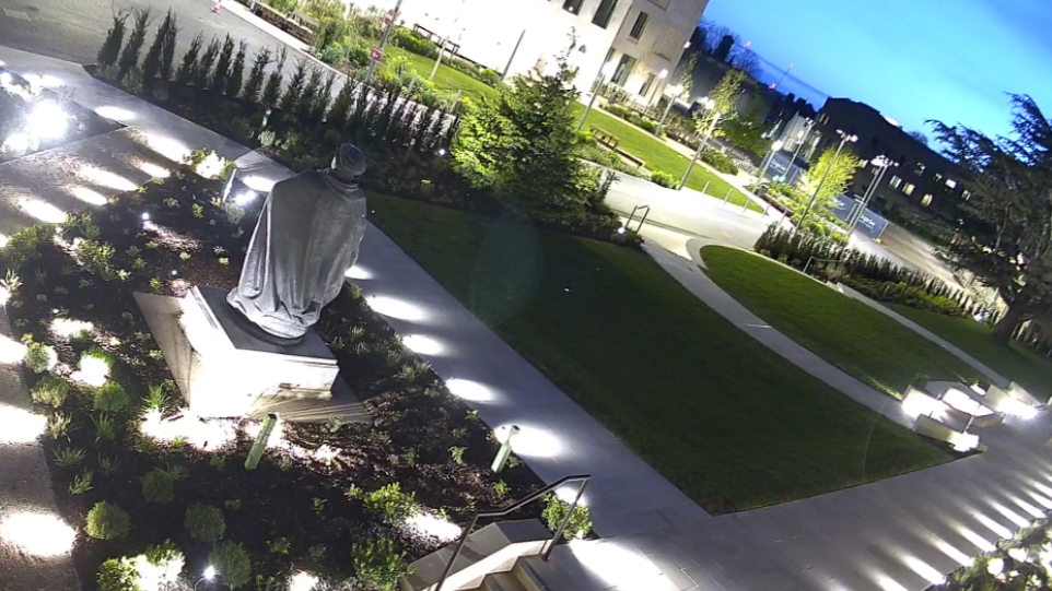 Completed Landscape At Night