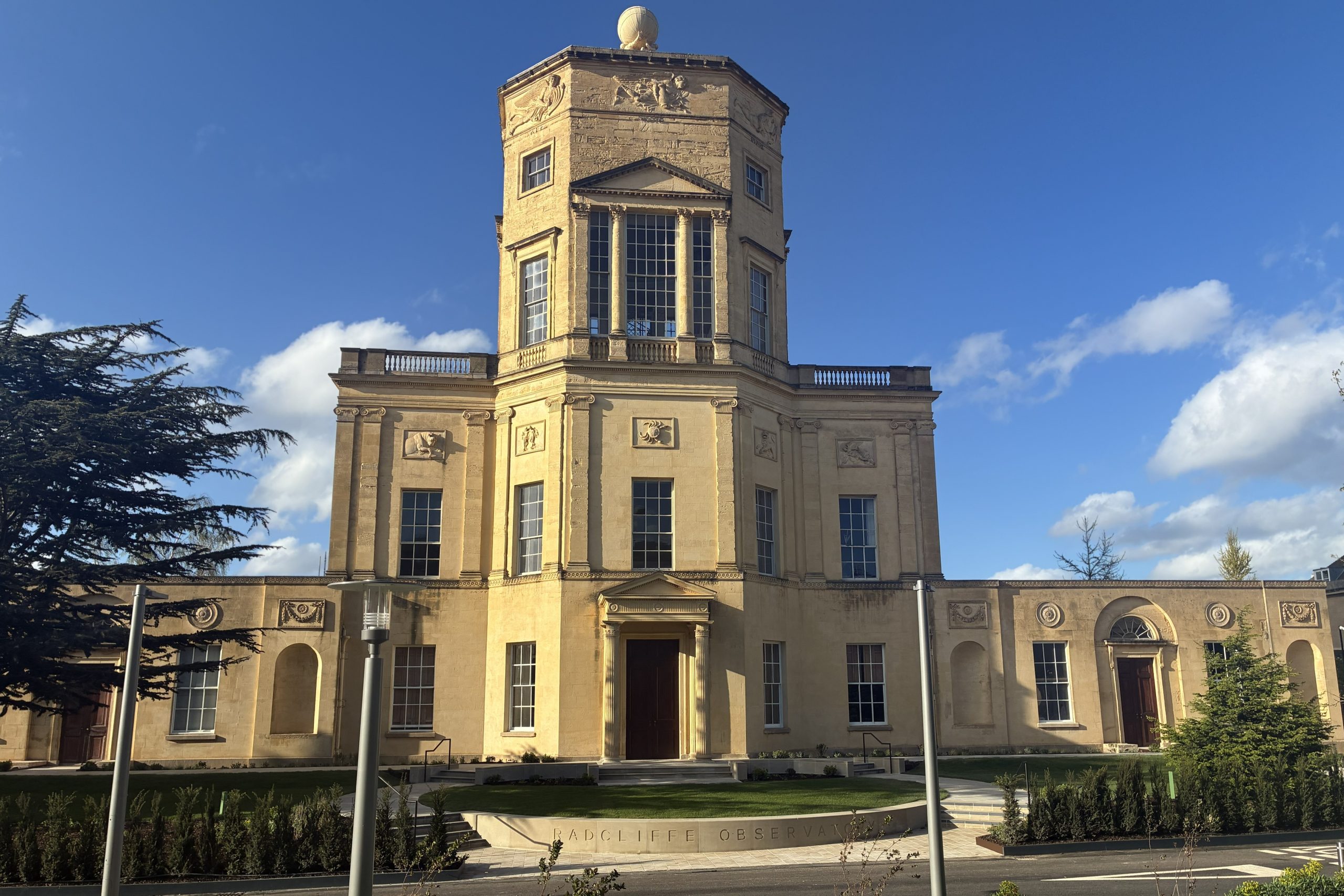 Looking North towards new landscaping at Radcliffe Observatory