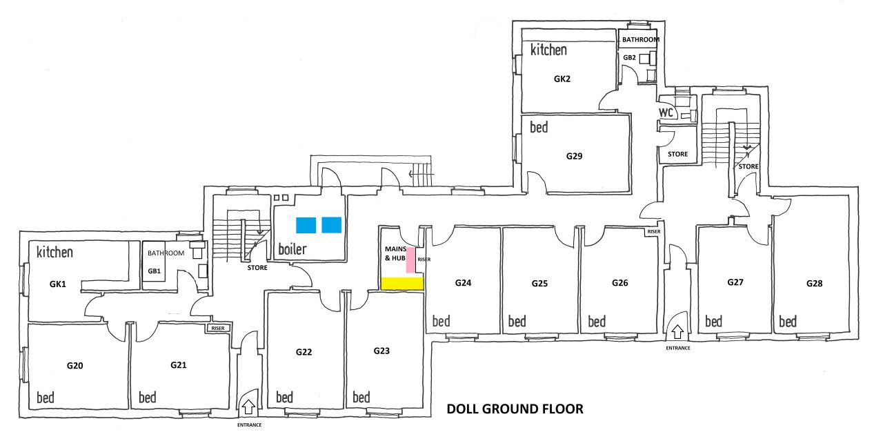 Doll Building Ground Floor Plan