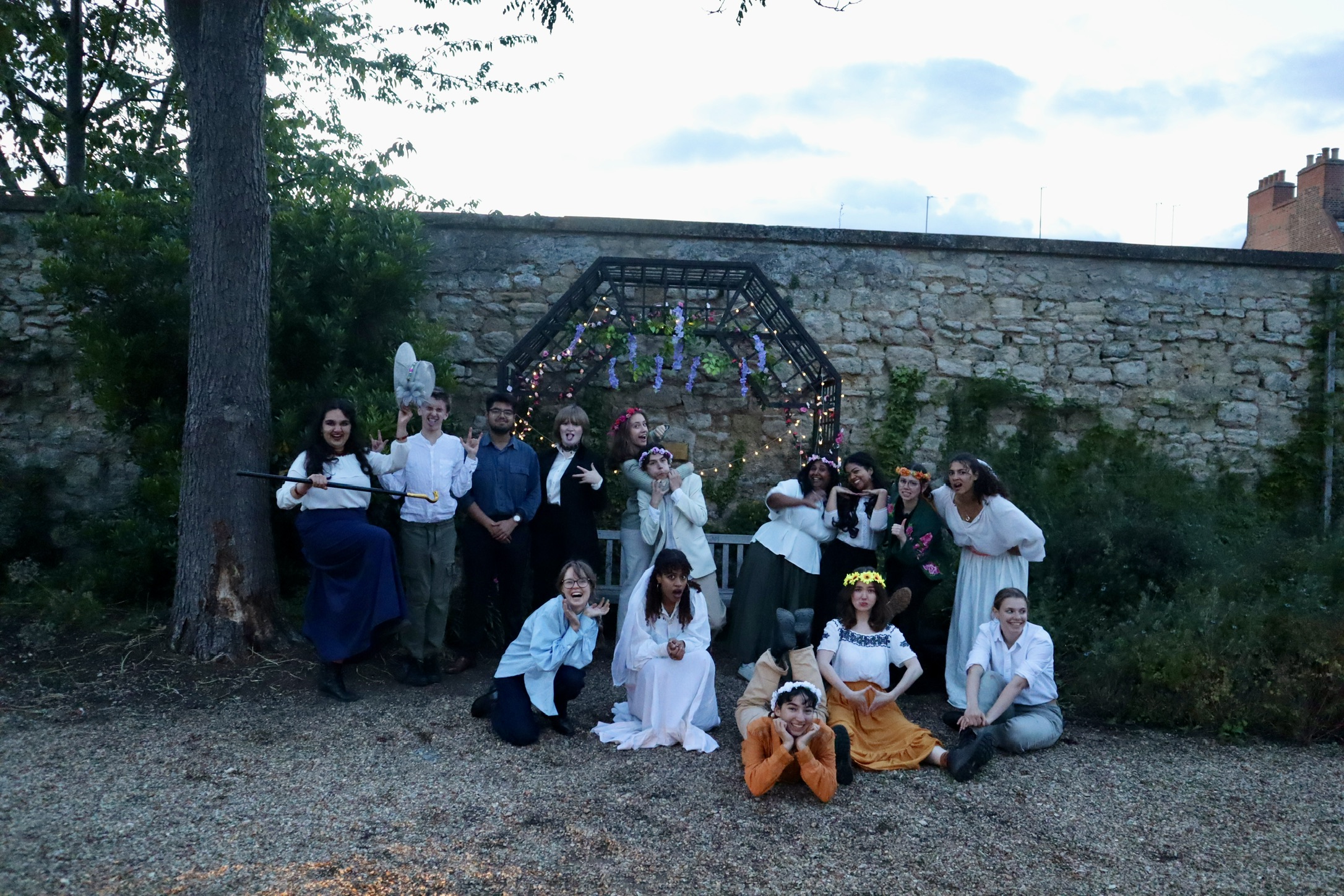 cast of as you like it in college grounds