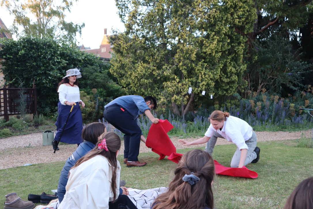 as you like it garden play being performed