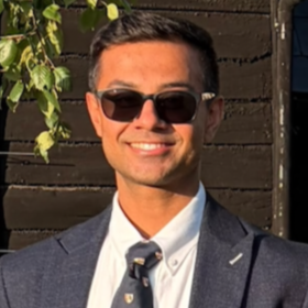 Anoop Sumal Profile Pic Outside, In Jacket And Tie