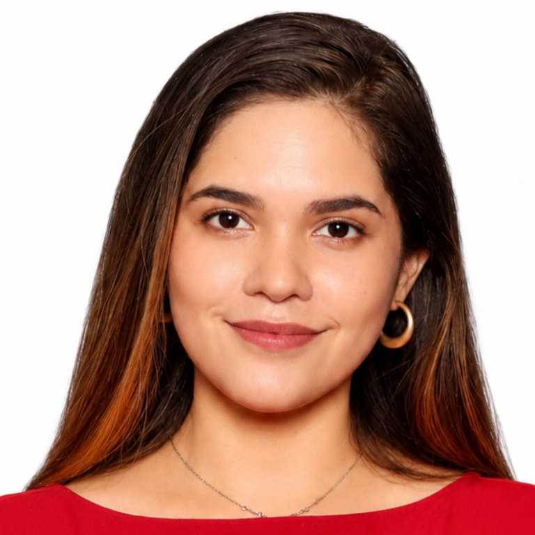 Valeria Temoche Profile Pic In Bright Red Top Or Dress
